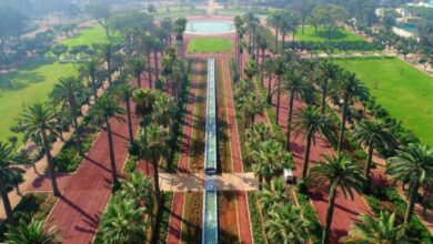 افتتاح حديقة الجامعة العربية