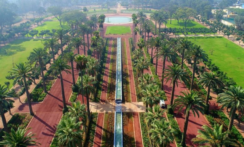 افتتاح حديقة الجامعة العربية