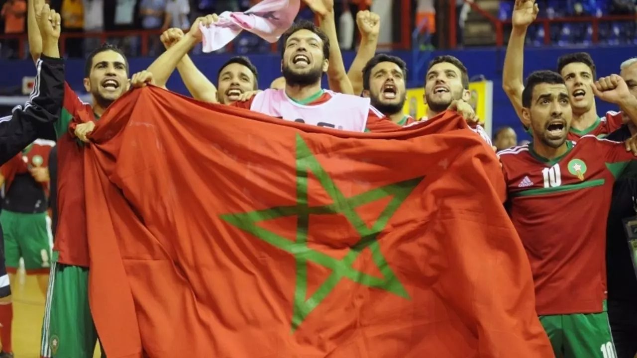 كأس العرب لكرة القدم داخل القاعة ... المغرب يفوز على مصر ويتوج باللقب 1 المنتخب المغربي