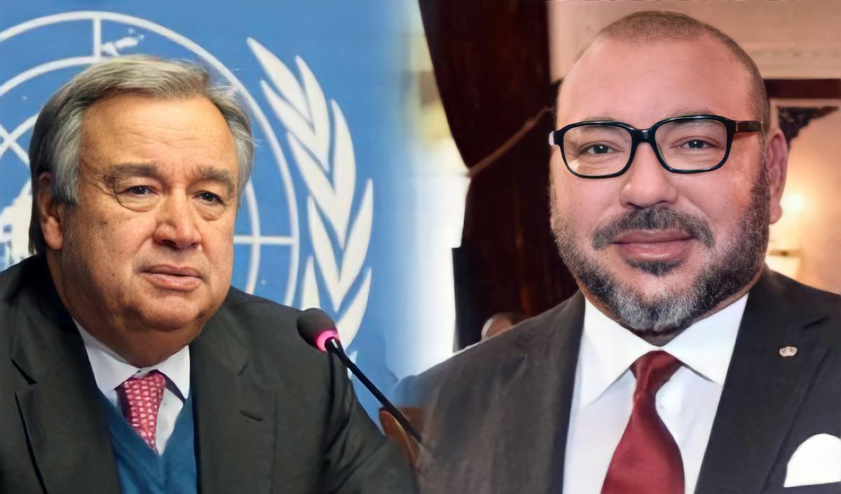 الملك محمد السادس يهنئ أنطونيو غوتيريس بمناسبة إعادة انتخابه أمينا عاما لمنظمة الأمم المتحدة 1 الملك محمد السادس أنطونيو غوتيريس