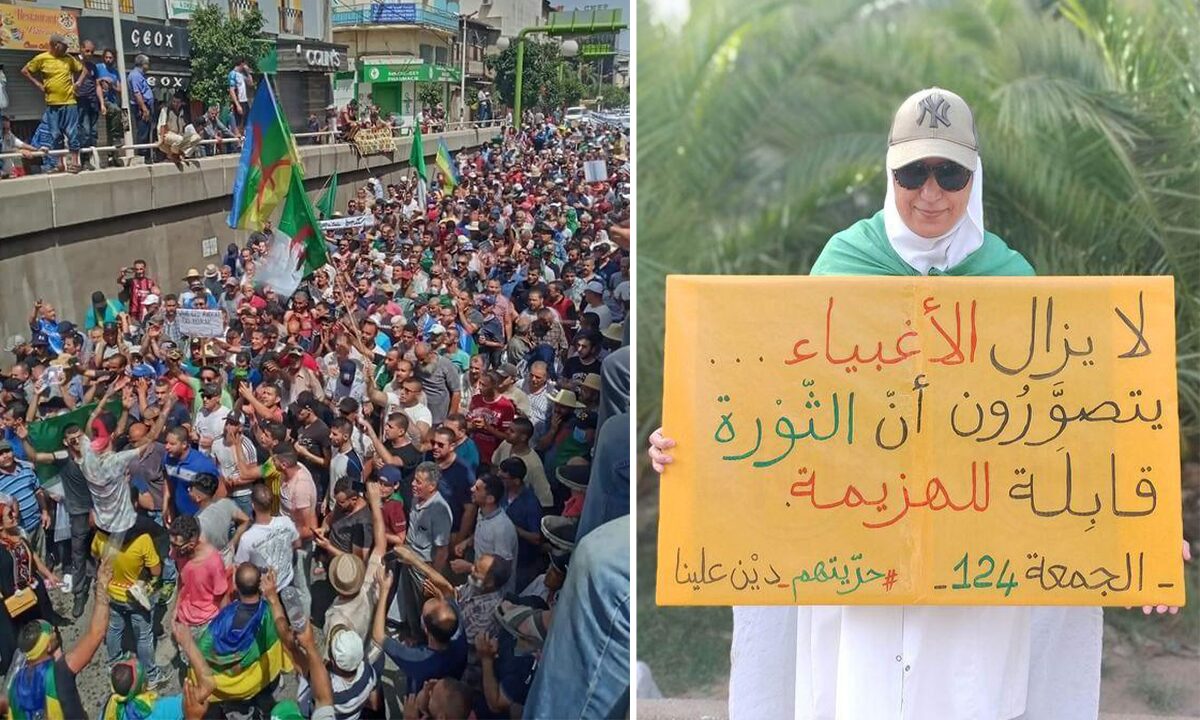 للجمعة 124 على التوالي.. الشعب الجزائري يواصل حراكه ويتحدى قمع نظام العسكر في مظاهرات حاشدة 1 الجمعة 124