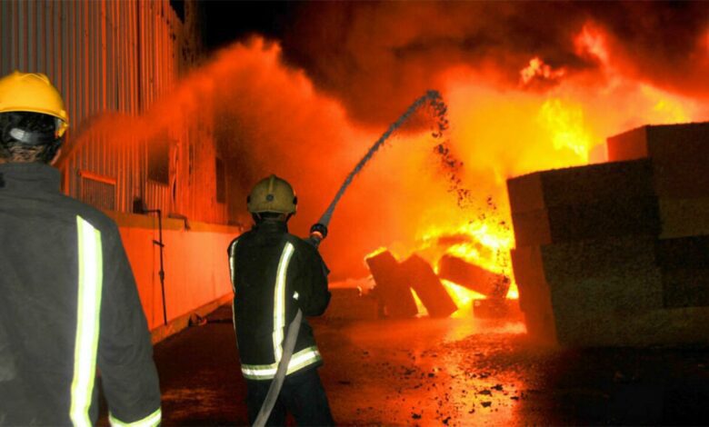 حريق في دبي