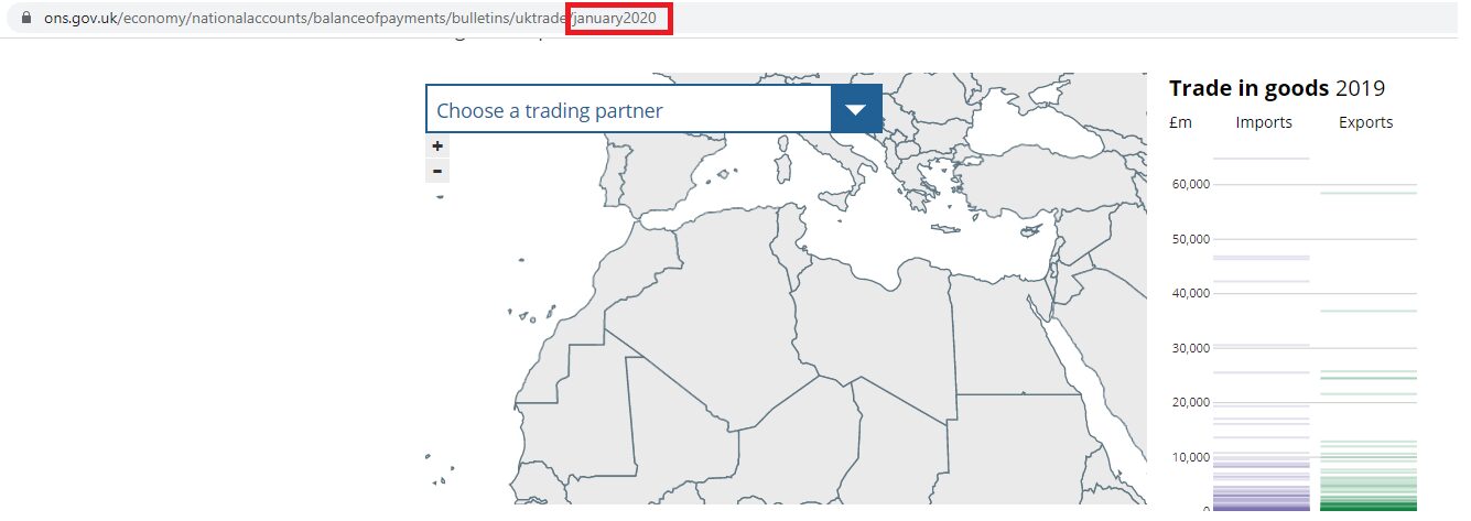 بعد قناة BBC.. الوكالة الوطنية البريطانية للإحصاء تنشر خريطة المملكة المغربية كاملة (صور) صورة خريطة المملكة المغربية على موقع الوكالة الوطنية البريطانية للإحصاء بتاريخ يناير 2020