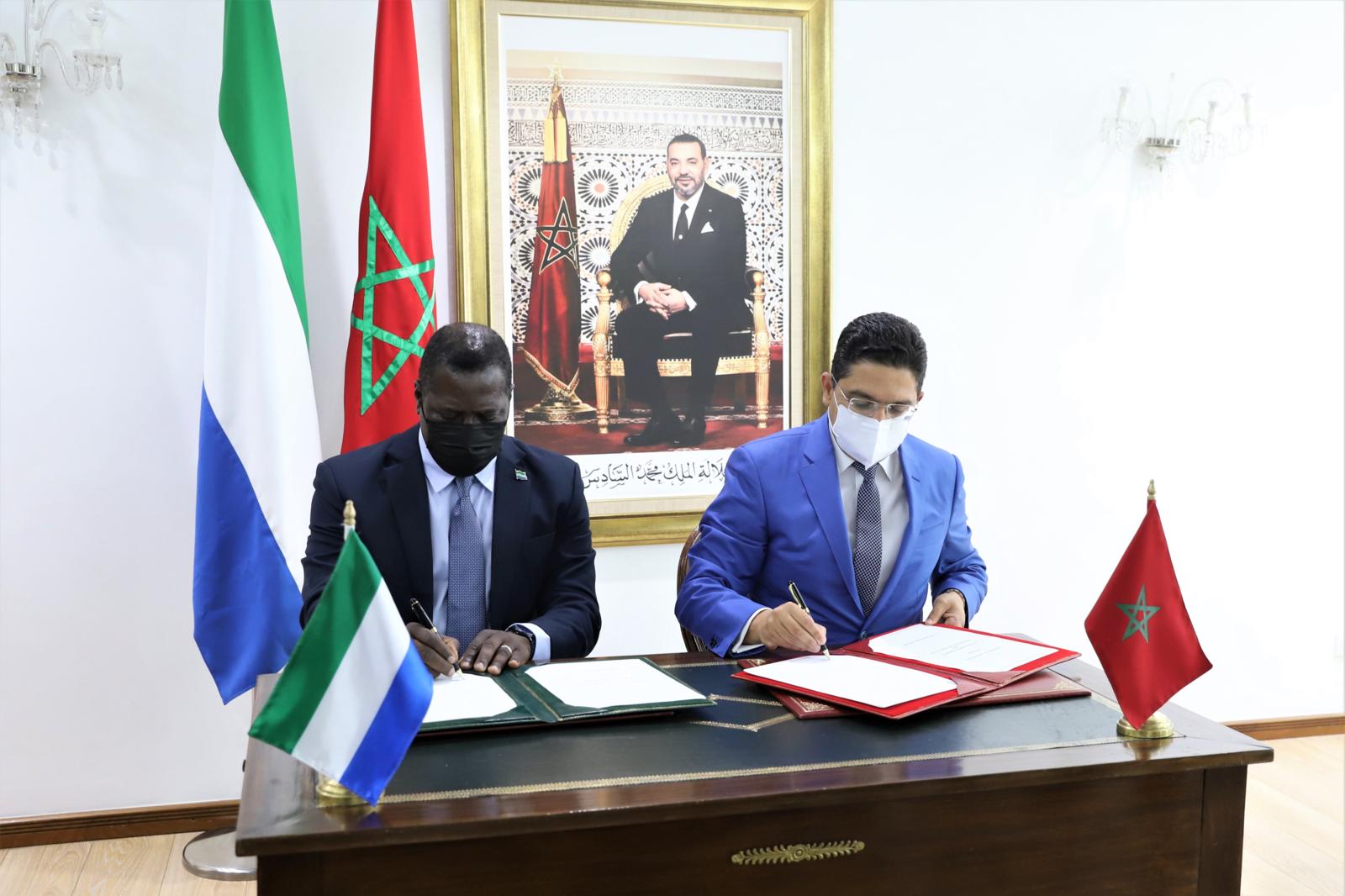 المغرب - سيراليون .. توقيع خارطة طريق لتعزيز التعاون في عدة مجالات 1 سيراليون المغرب