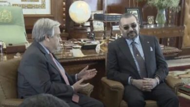 الملك محمد السادس وانطونيو غوتيريش