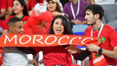 الجماهير المغربية قطر
