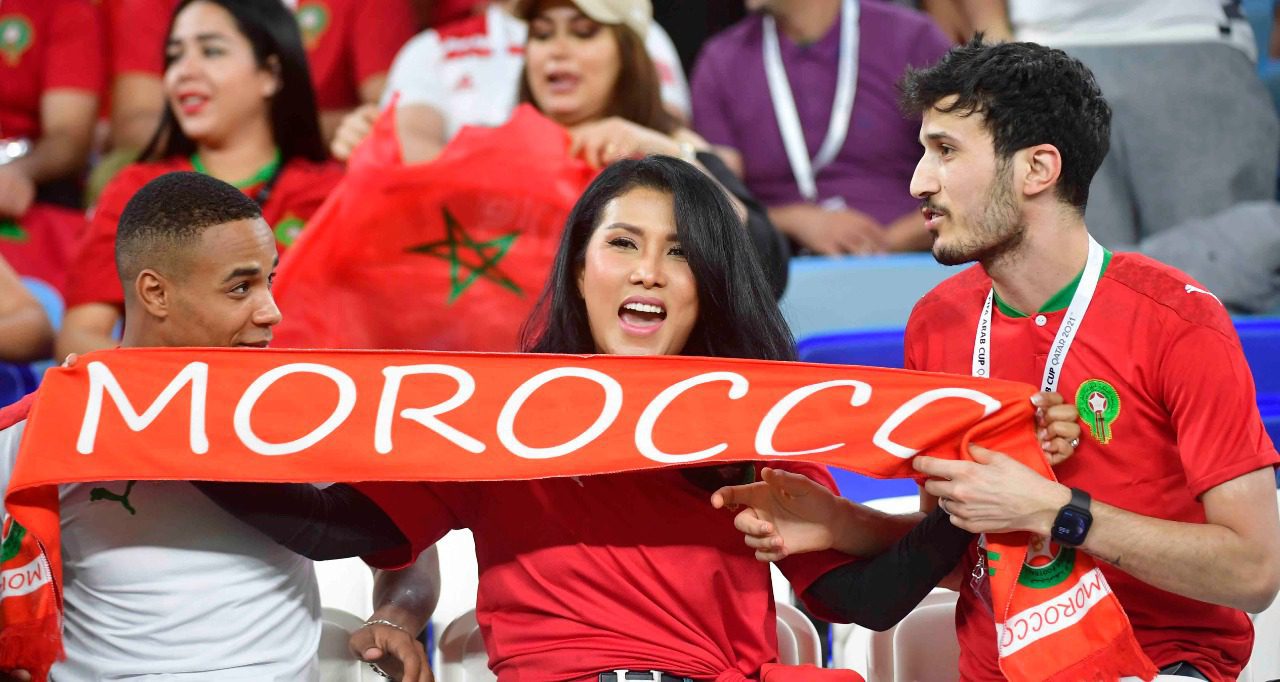 الجماهير المغربية قطر
