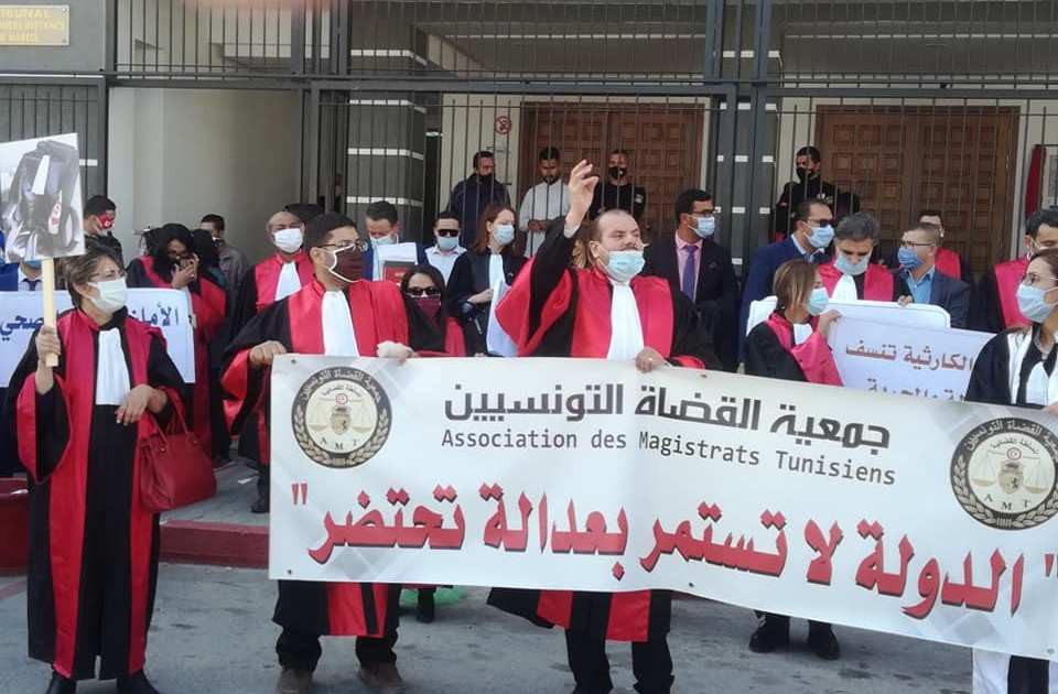 القضاة في تونس يستمرون بالتصعيد ضد إجراءات قيس سعيد 1 قضاة تونس