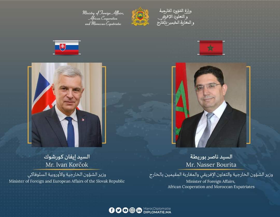 الأزمة الأوكرانية-الروسية وعودة مغاربة أوكرانيا ضمن مباحثات هاتفية بين بوريطة ووزير الخارجية السلوفاكي 1 المغرب وسلوفاكيا
