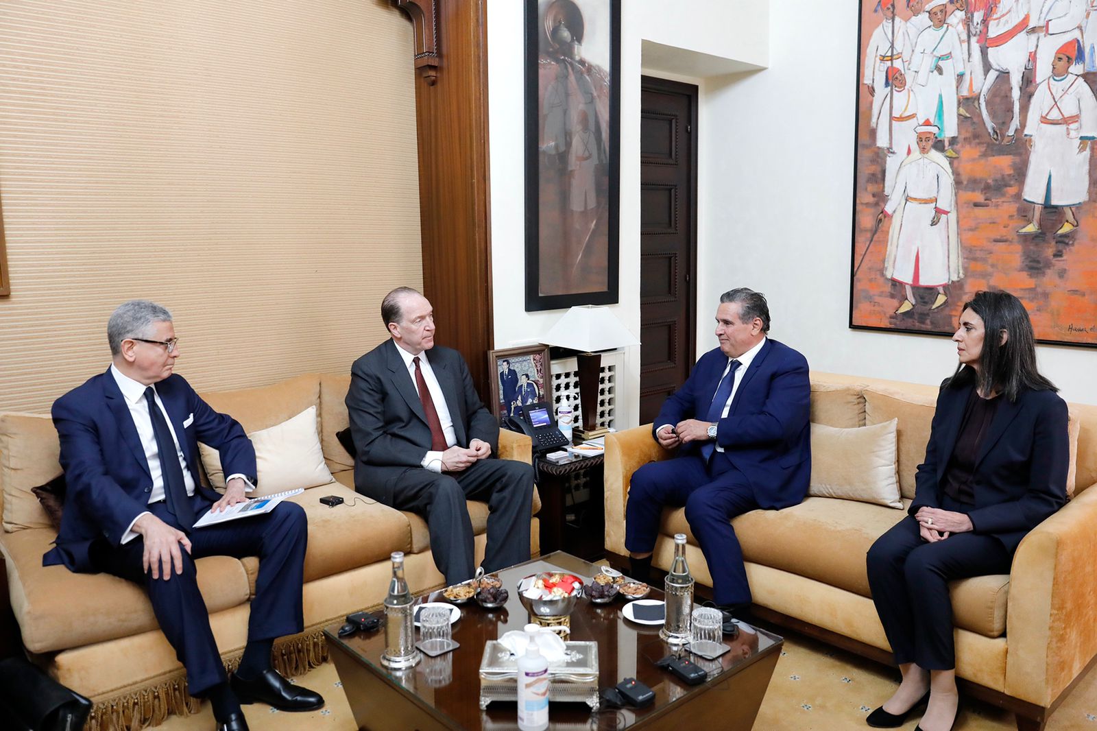 زيارة عمل تقوده إلى المغرب.. عزيز أخنوش يستقبل رئيس مجموعة البنك الدولي 1 رئيس الحكومة