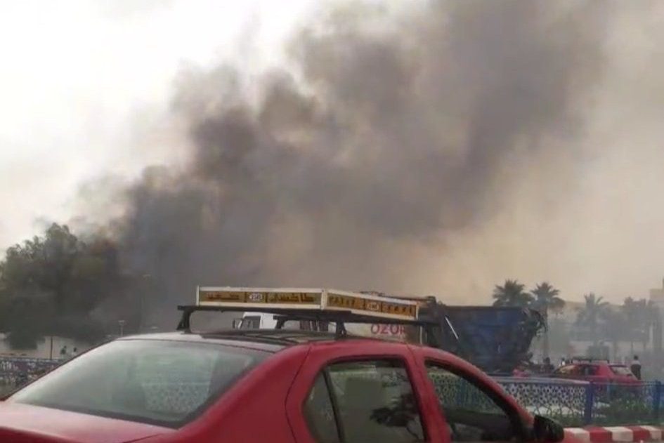 حريق ضخم يشب وسط مدينة فاس.. وعناصر الوقاية المدنية تتمكن من السيطرة عليه (فيديو)