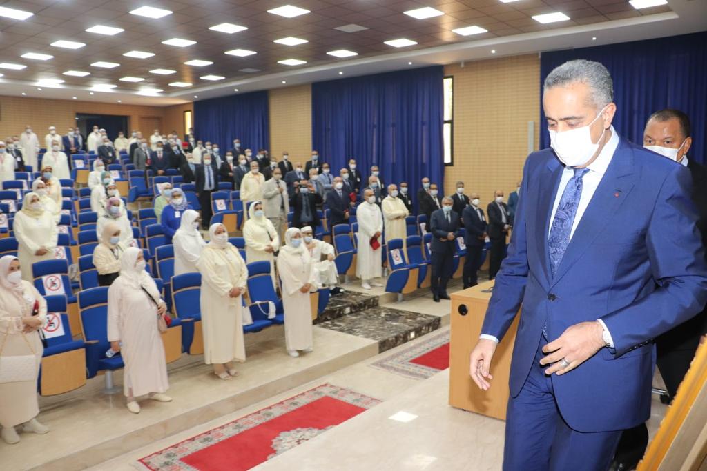 عبد اللطيف حموشي يشرف على استقبال وتوديع منتسبي أسرة الأمن الوطني القاصدين الديار المقدسة لأداء فريضة الحج برسم السنة الحالية 1 حموشي 2