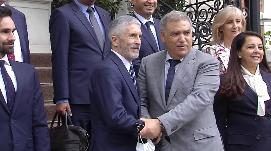 وزير الداخلية عبد الوافي لفتيت يعقد اجتماع عمل مع نظيره الإسباني بمدريد وهذه تفاصيل خارطة الطريق الجديدة للتعاون الثنائي وزير الداخلية عبد الوافي لفتيت، ونظيره الإسباني فيرناندو غراندي مارلاسكا