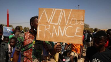 manifestation anti francais