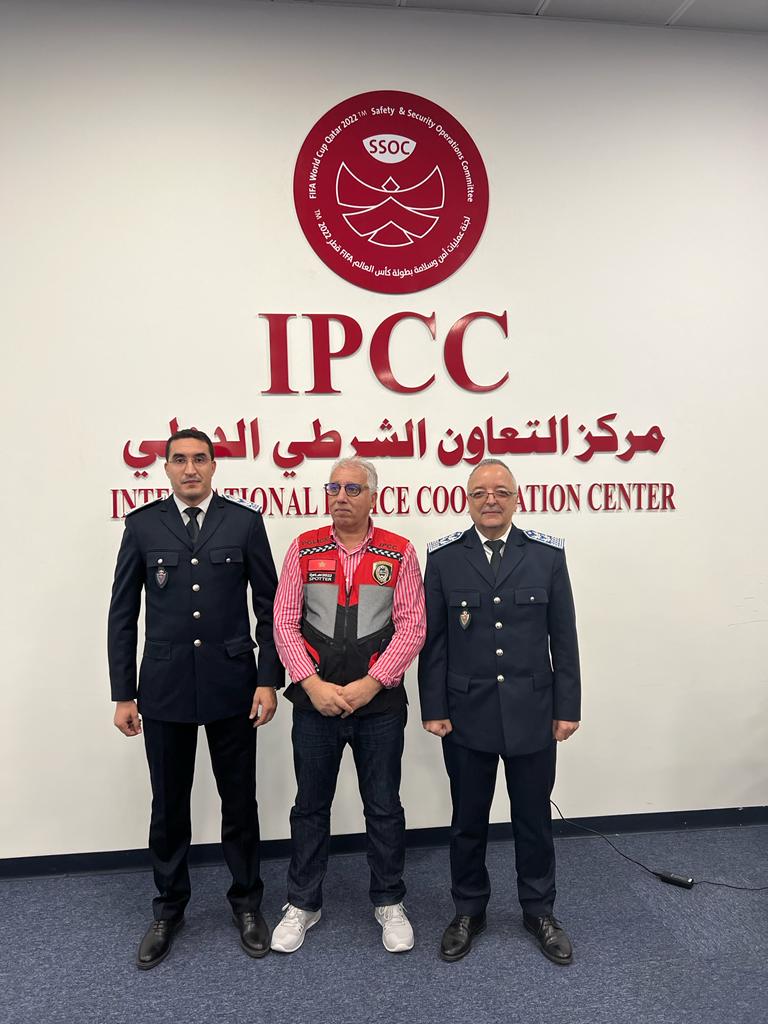 في إطار مواكبة أنشطة كأس العالم قطر 2022.. المصالح الأمنية المغربية حاضرة بقوة في افتتاح أشغال مركز التعاون الشرطي الدولي بقطر (صور) في إطار مواكبة أنشطة كأس العالم قطر 2022.. المصالح الأمنية المغربية حاضرة بقوة في افتتاح أشغال مركز التعاون الشرطي الدولي بقطر (صور)