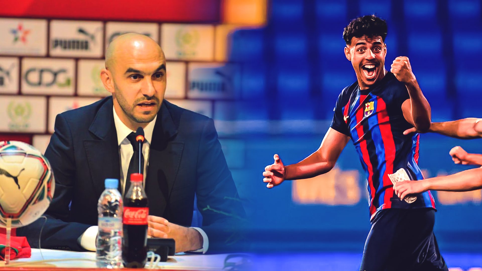 وليد الركراكي يخلق المفاجأة ويستدعي نجم برشلونة شادي رياض للمشاركة رفقة المنتخب الوطني المغربي في نهائيات كأس العالم 2022 بقطر 1 23