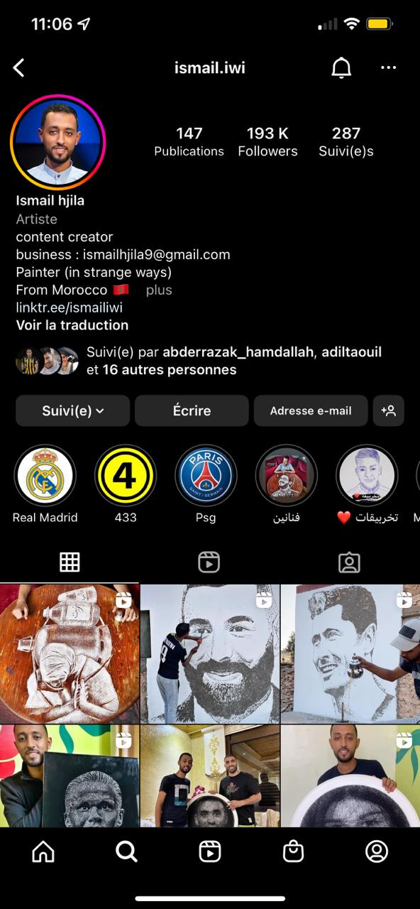 بالفيديو.. ريال مدريد تحتفي بالرسام المغربي الموهوب صاحب بورتريه بنزيما.. وجزائريون على عادتهم يؤكدون أنه لا علاقة له بالمغرب ! بالفيديو.. ريال مدريد تحتفي بالرسام المغربي الموهوب صاحب بورتريه بنزيما.. وجزائريون على عادتهم يؤكدون أنه لا علاقة له بالمغرب !