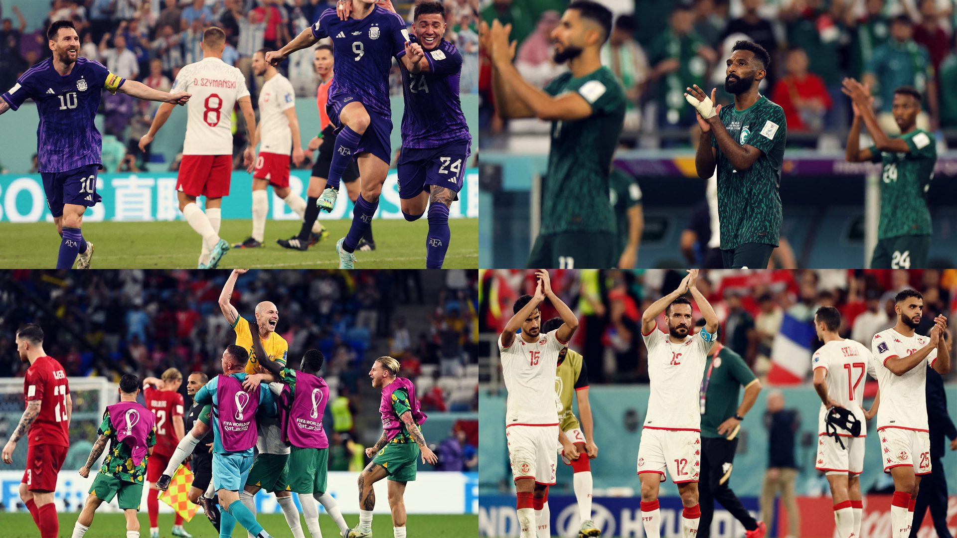 مونديال قطر 2022 (اليوم ال11) .. تأهل أستراليا والأرجنتين وبولندا وإقصاء تونس والسعودية والمكسيك والدنمارك 1 مونديال قطر 2022