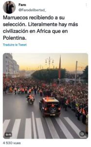 بعد الإستقبال التاريخي لأسود الأطلس بالعاصمة الرباط.. موجة غضب عارمة بالأرجنتين وإشادة قوية بالتنظيم الباهر للمغاربة ! بعد الإستقبال التاريخي لأسود الأطلس بالعاصمة الرباط.. موجة غضب عارمة بالأرجنتين وإشادة قوية بالتنظيم الباهر للمغاربة !