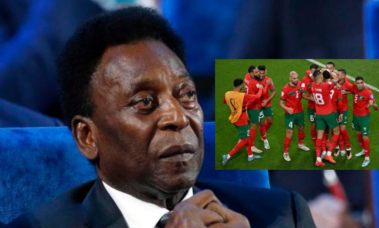 بيليه أسطورة البرازيل يوجه رسالة خاصة للمنتخب الوطني المغربي لكرة القدم بعد تألقه في منافسات كأس العالم قطر 2022 1 بيليه 1