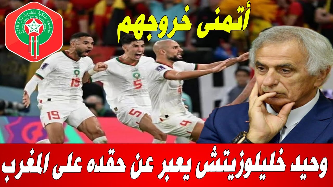 وحيد خاليلوزيتش يصدم المغاربة ويتوقع فوز منتخب إسبانيا على أسود الأطلس 1 وحيد خليليوزيتش
