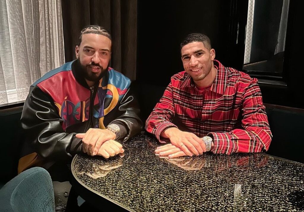 الفنان المغربي العالمي فرانش مونتانا يستقبل لاعب المنتخب أشرف حكيمي بالولايات المتحدة 1 أشرف حكيمي
