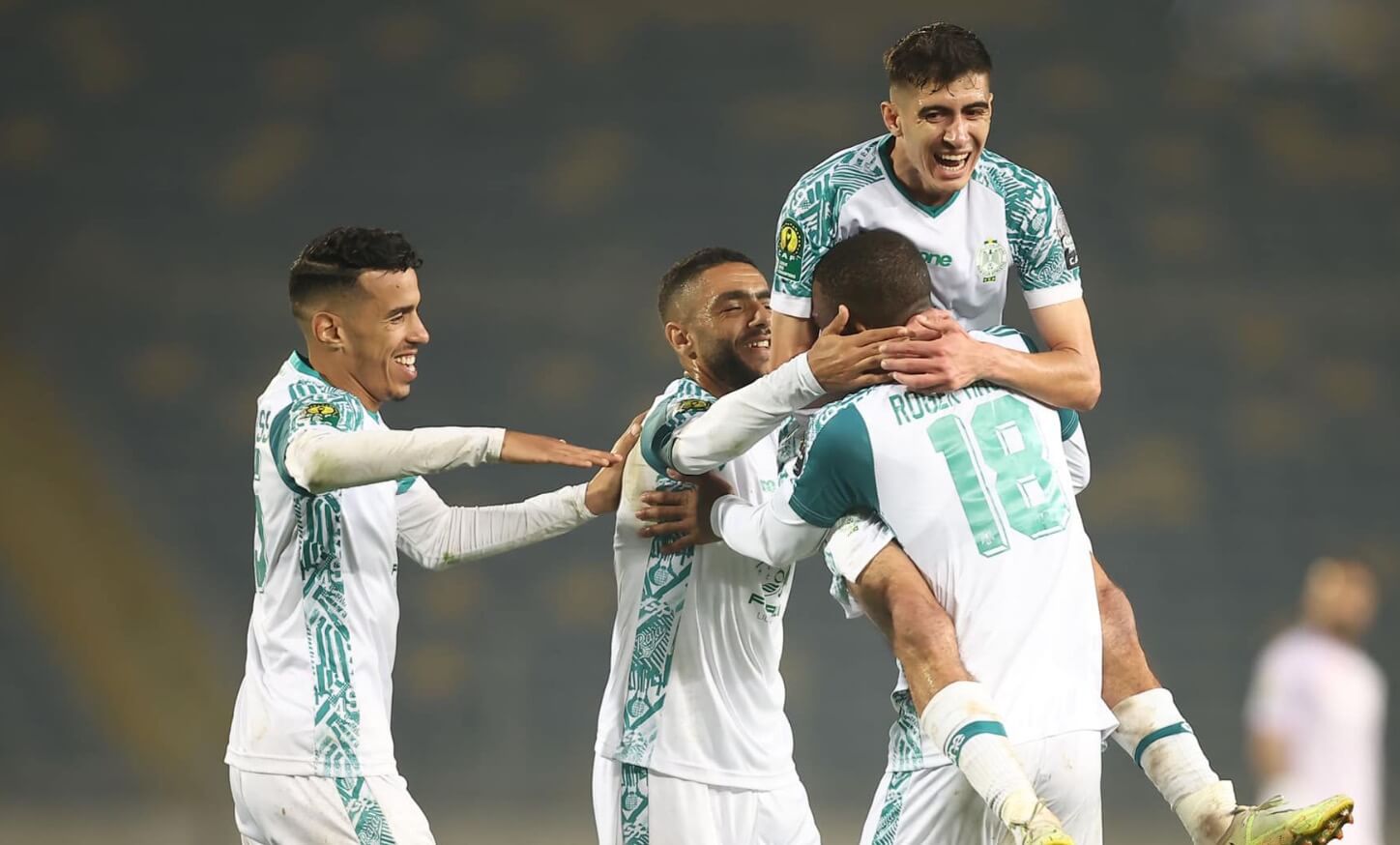 دوري أبطال إفريقيا.. الرجاء الرياضي يتفوق على ضيفه فايبرز الأوغندي 5-0 1 الرياضي