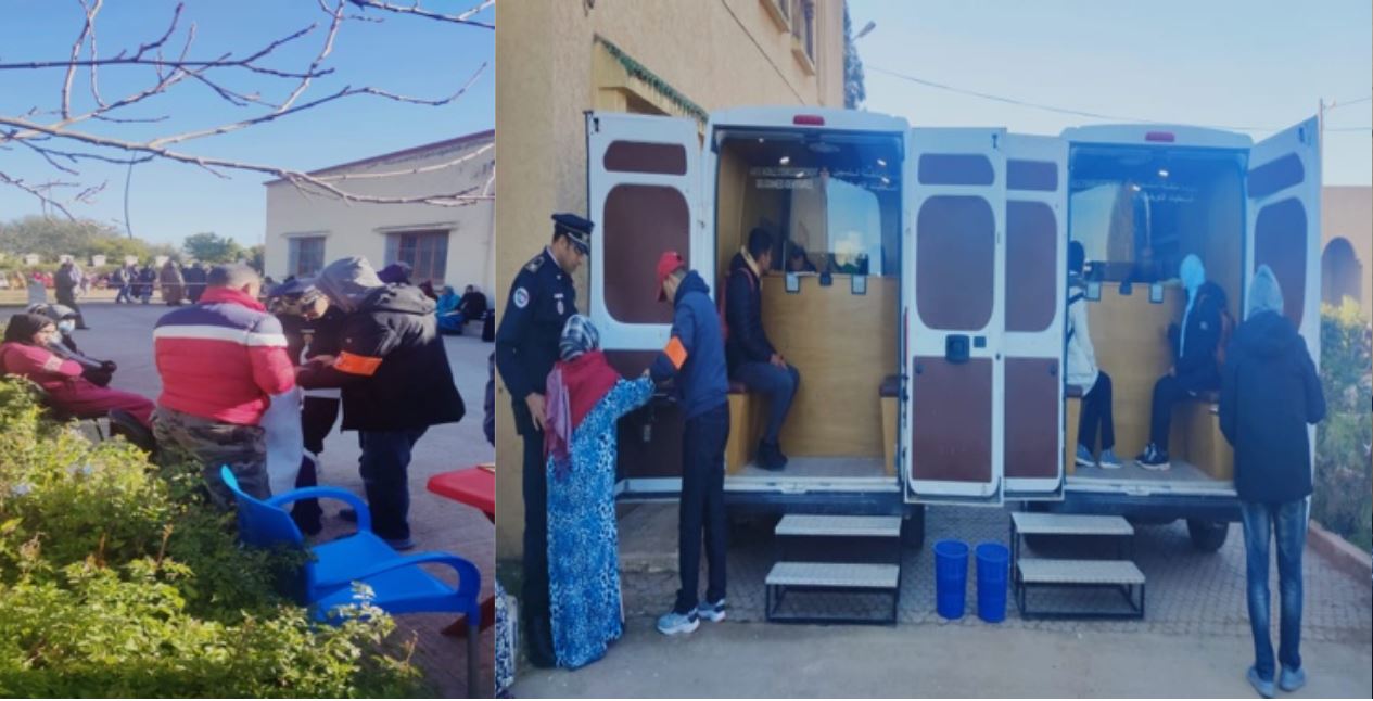 مديرية الأمن تقوم بعملية للقرب لإنجاز بطائق التعريف الوطنية لفائدة 2095 مواطنة ومواطنا من ساكنة المناطق القروية ضواحي مدينة سطات 1 بطائق وطنية
