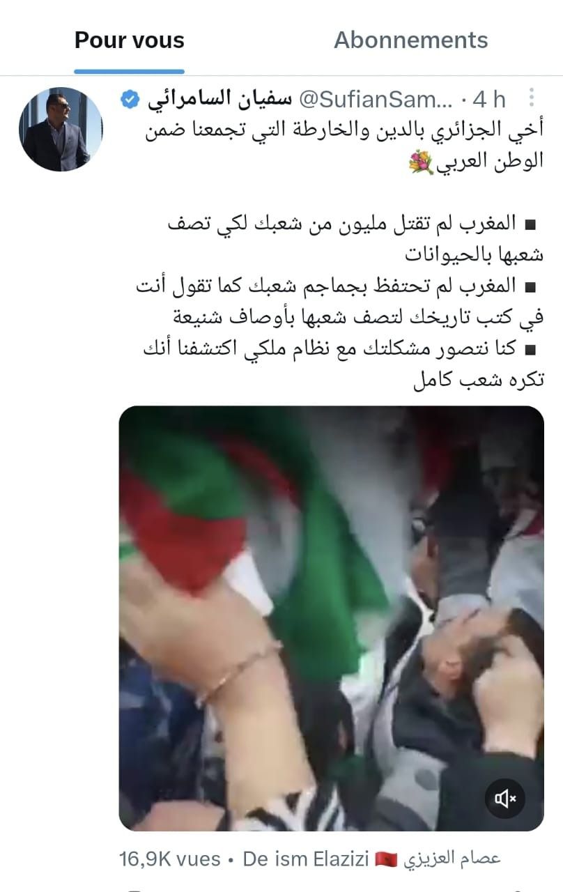 نشطاء عرب يصفعون نظام الكابرانات ويتهمونه بتمويل وقفات احتجاجية ”وهمية” بباريس للإساءة للمغرب والمغاربة نشطاء عرب يصفعون نظام الكابرانات ويتهمونه بتمويل وقفات احتجاجية ”وهمية” بباريس للإساءة للمغرب والمغاربة