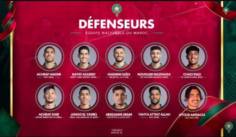 وليد الركراكي يكشف عن لائحة الاسود لمبارتي البرازيل والبيرو وليد الركراكي يكشف عن لائحة الاسود لمبارتي البرازيل والبيرو