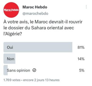 ملف “الصحراء الشرقية”.. موافقة المغاربة على إعادة فتح الملف يغضب الجزائر (صورة) ملف “الصحراء الشرقية”.. موافقة المغاربة على إعادة فتح الملف يغضب الجزائر (صورة)