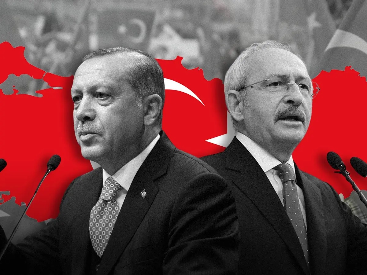 أردوغان يحصد 49.51 % وأوغلو 44.88 % وجولة ثانية بينهما مرتقبة في ال 28 مايو 1 رجب طيب أردوغان و كليتشدار أوغلو