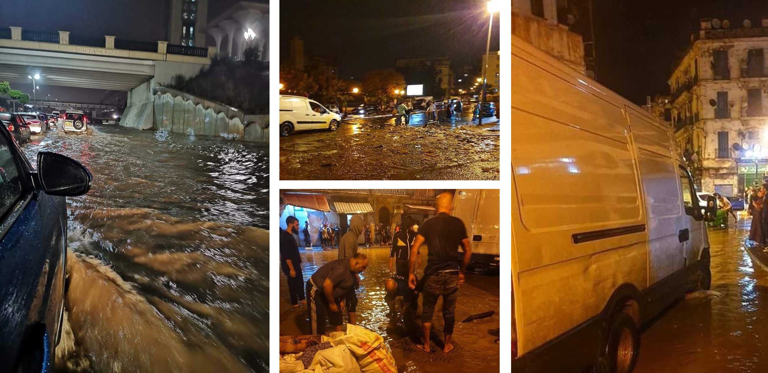 في عز الفيضانات التي اجتاحت البلاد.. شرطة الكابرانات تنكل بالجزائريين المتضررين (فيديو) 1 فيضانات الجزائر