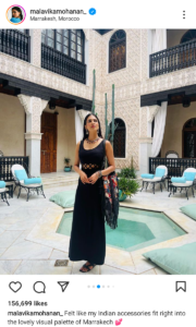 الممثلة الهندية مالافيكا موهانان تعبر عن إعجابها بالثقافة والمعمار المغربي الممثلة الهندية مالافيكا موهانان تعبر عن إعجابها بالثقافة والمعمار المغربي