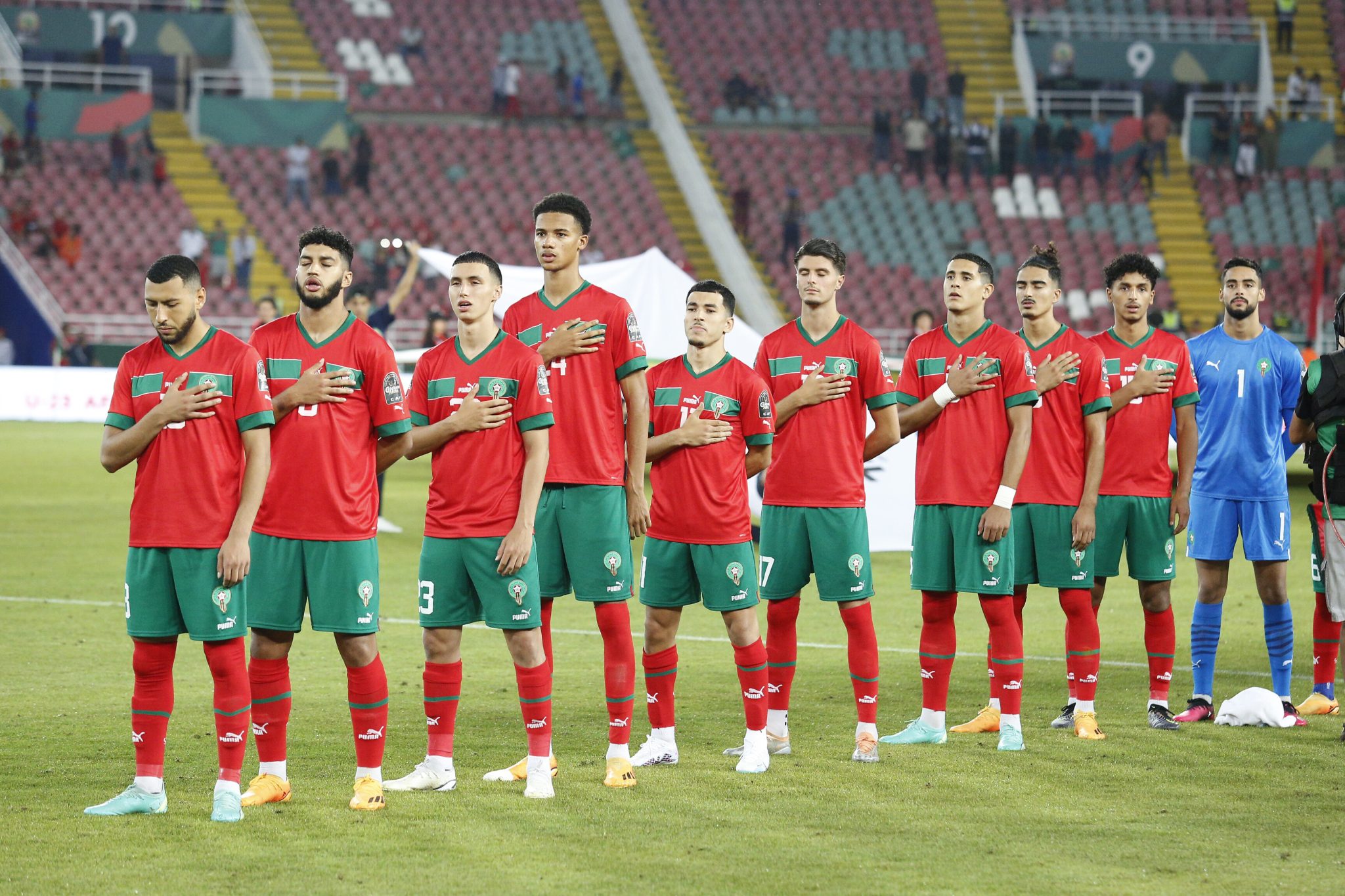 المنتخب المغربي أقل من سنة