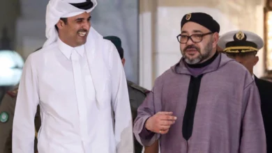 الملك محمد السادس و الشيخ تميم