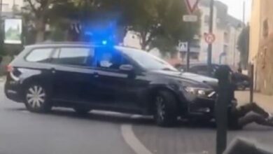 دهس الشرطة الفرنسية لشخص