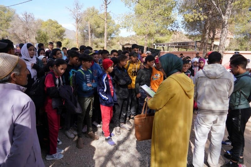 نقل تلاميذ ضحايا زلزال الحوز إلى مدارس داخلية بمراكش