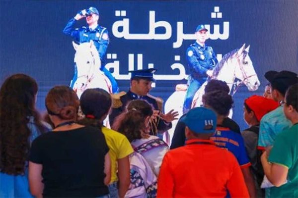 تسليط الضوء على دور شرطة الخيالة في معرض الفرس بالجديدة 1 شرطة الخيالة
