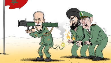 كاريكاتير قصف بوليساريو