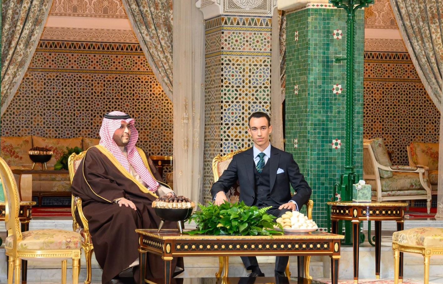 الأمير مولاي الحسن يستقبل الأمير تركي بن محمد بن فهد بن عبد العزيز حاملا رسالة شفوية إلى الملك محمد السادس من خادم الحرمين الشريفين 1 الأمير مولاي الحسن