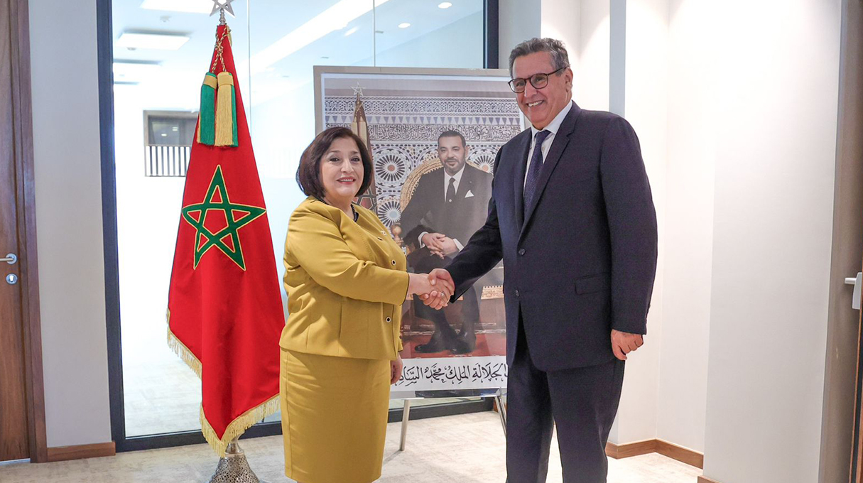 رئيس الحكومة عزيز أخنوش يستقبل رئيسة الجمعية الوطنية لأذربيجان 1 رئيسة الجمعية الوطنية لأذربيجان