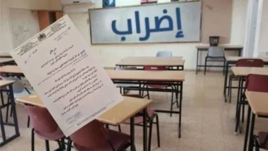 الأساتذة المضربين