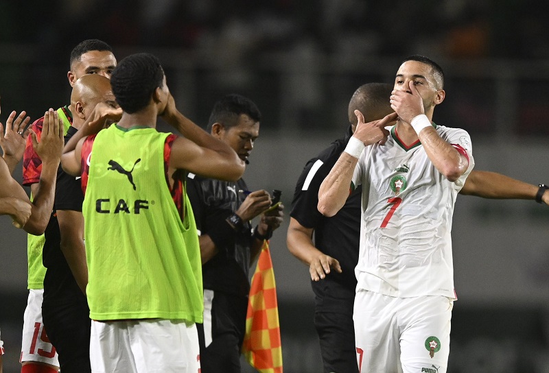 المنتخب المغربي ينتصر على زامبيا و يتأهل لثمن نهائي كأس إفريقيا متصدراً المنتخب المغربي ينتصر على زامبيا و يتأهل لثمن نهائي كأس إفريقيا متصدراً