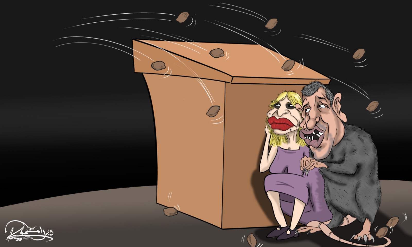 كاريكاتير | أمال بوسعادة صاحبة أكبر ''سنطيحة بوطوكسية'' تستمر في غيها رغم تلقيها صفعة قوية من الشرطة القبرصية بسبب تحفة وتحفة كاريكاتير | أمال بوسعادة صاحبة أكبر ''سنطيحة بوطوكسية'' تستمر في غيها رغم تلقيها صفعة قوية من الشرطة القبرصية بسبب تحفة وتحفة