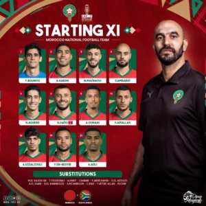 عاجل.. هذه هي تشكيلة المنتخب المغربي في مواجهة جنوب إفريقيا