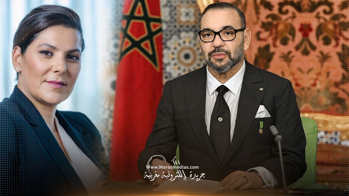 الملك محمد السادس يهنئ فاطمة الزهراء المنصوري 1 الملك محمد السادس فاطمة الزهراء المنصوري