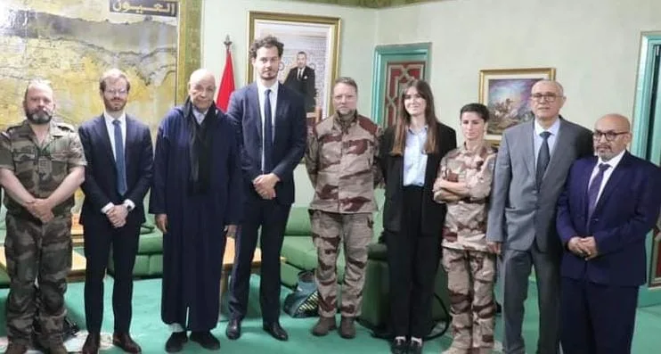 وفد دبلوماسي وعسكري فرنسي يحل بعاصمة الصحراء المغربية العيون 1 وفد فرنسي العيون