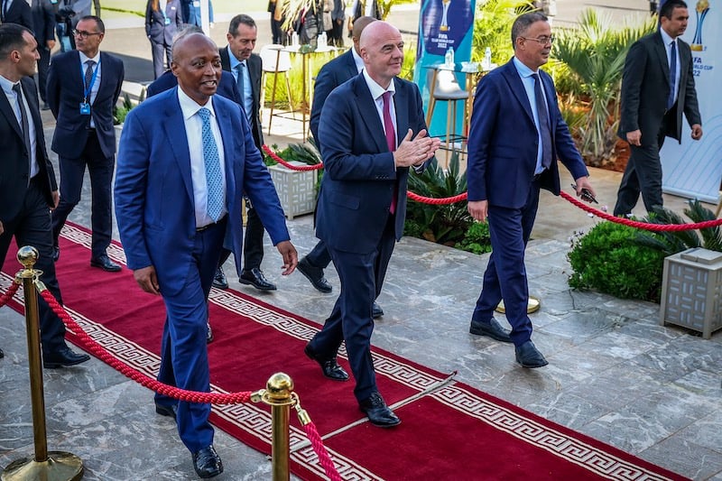 قرار جديد للفيفا يصفع “الكيانات الوهمية” 1 Lekjaa Gianni Infantino FIFA Patrice Motsepe CAF