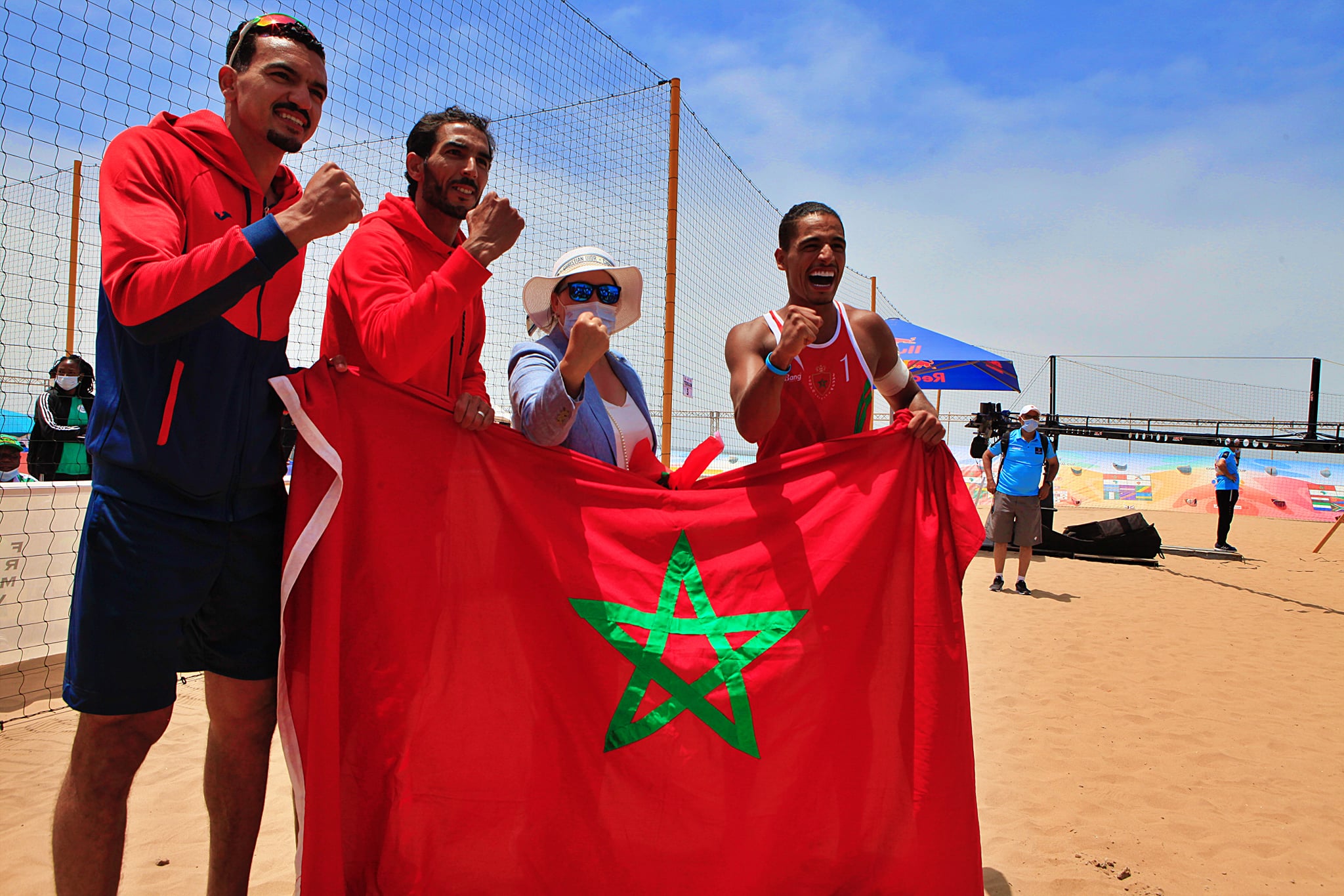 منتخب المغرب للكرة الطائرة الشاطئية يفوز ببطولة إفريقيا ويتأهل لأولمبياد باريس 1 منتخب المغرب للكرة الطائرة الشاطئية